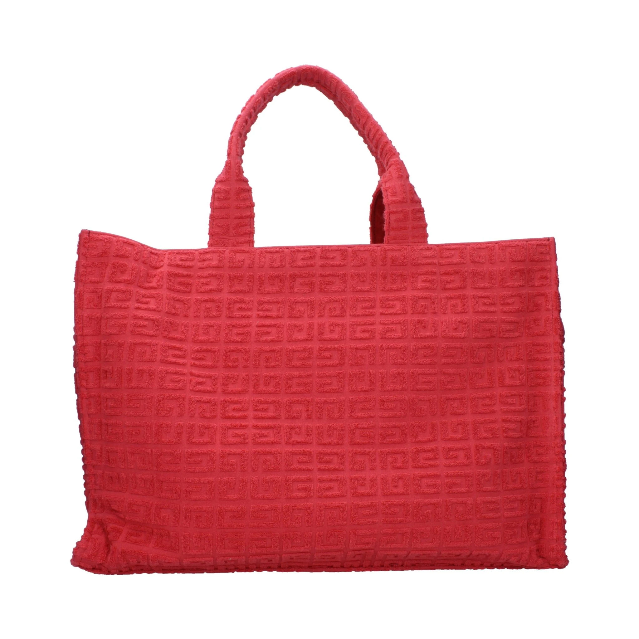 Red Fabric Handbag