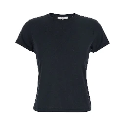 The Baby Tee Black Crewneck T-Shirt in Cotton Woman