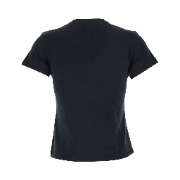 The Baby Tee Black Crewneck T-Shirt in Cotton Woman
