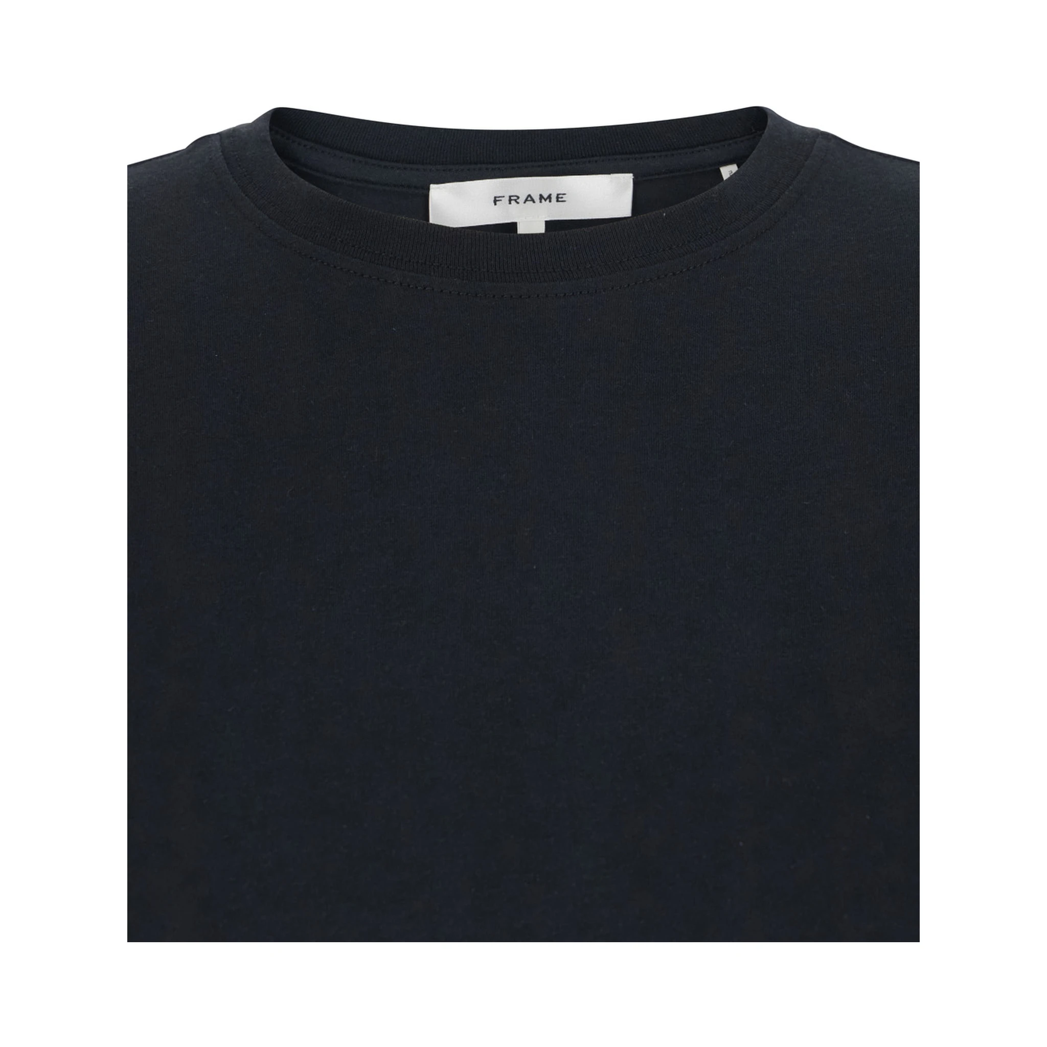 The Baby Tee Black Crewneck T-Shirt in Cotton Woman