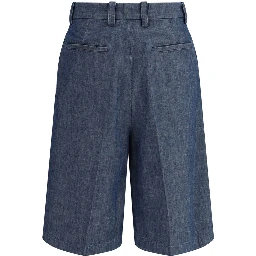 شورت برمودا قطني أزرق