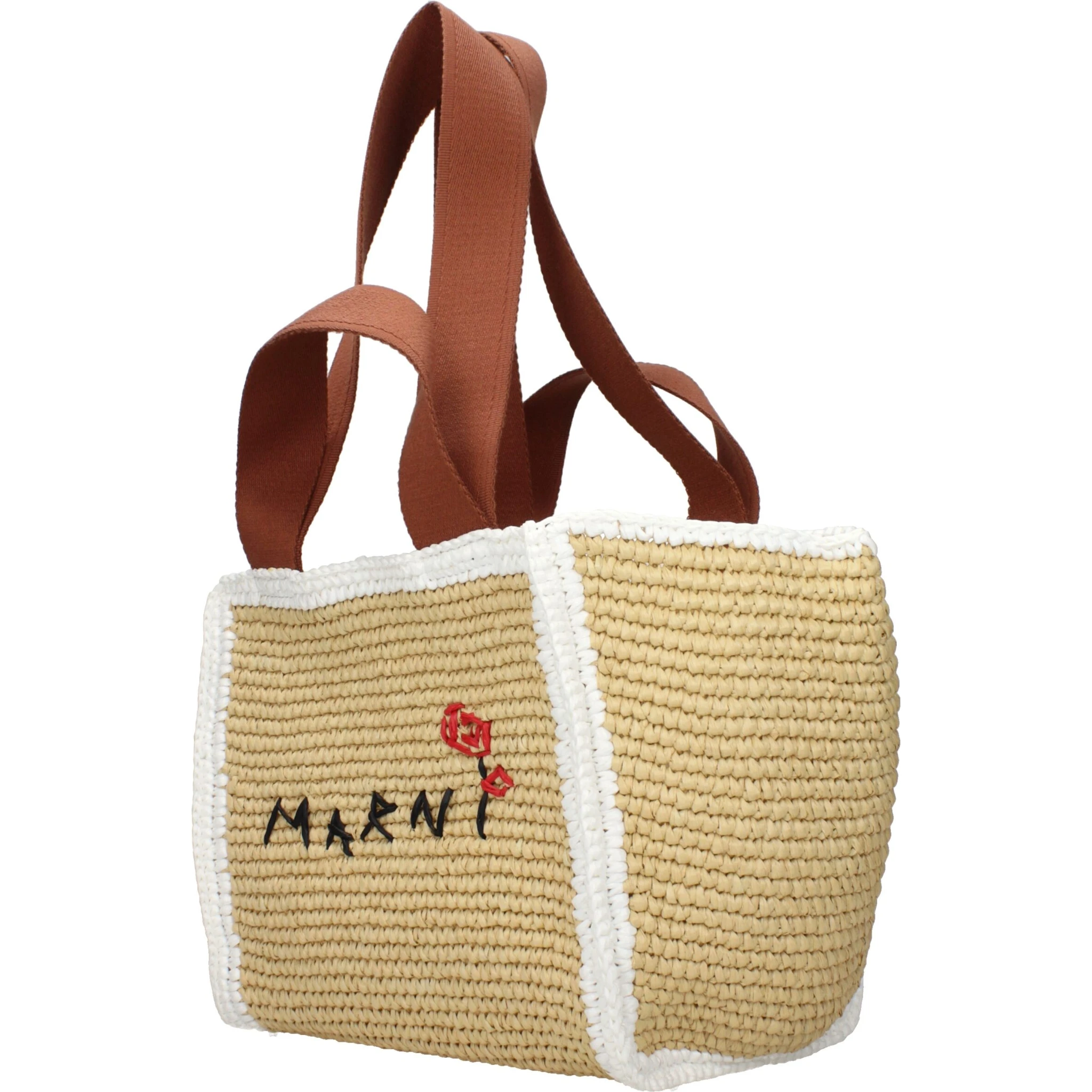 Beige Raffia Handbag