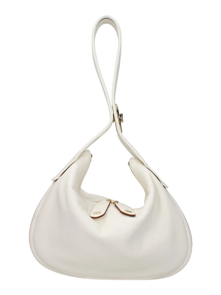 Beige Leather Handbag