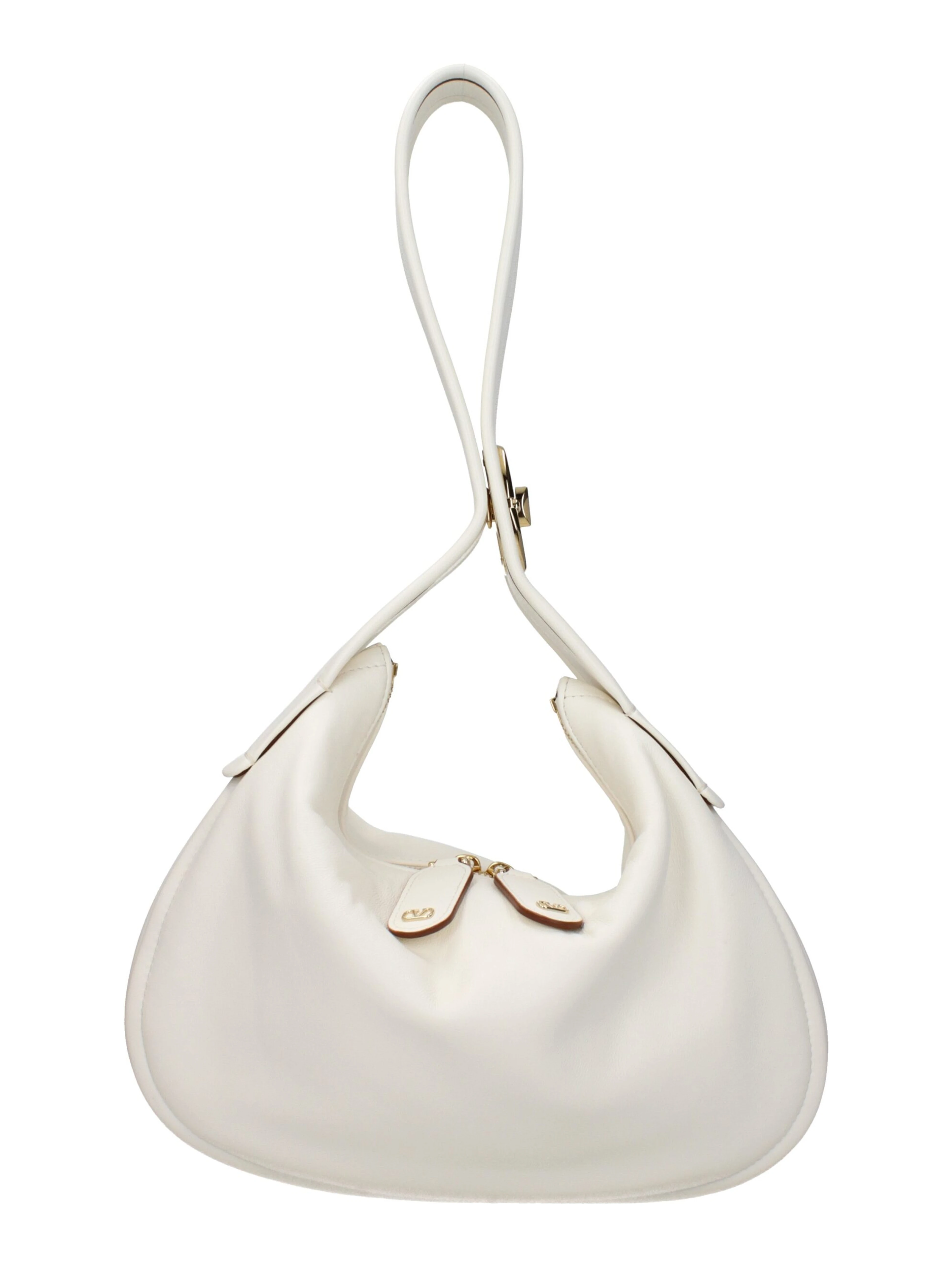 Beige Leather Handbag
