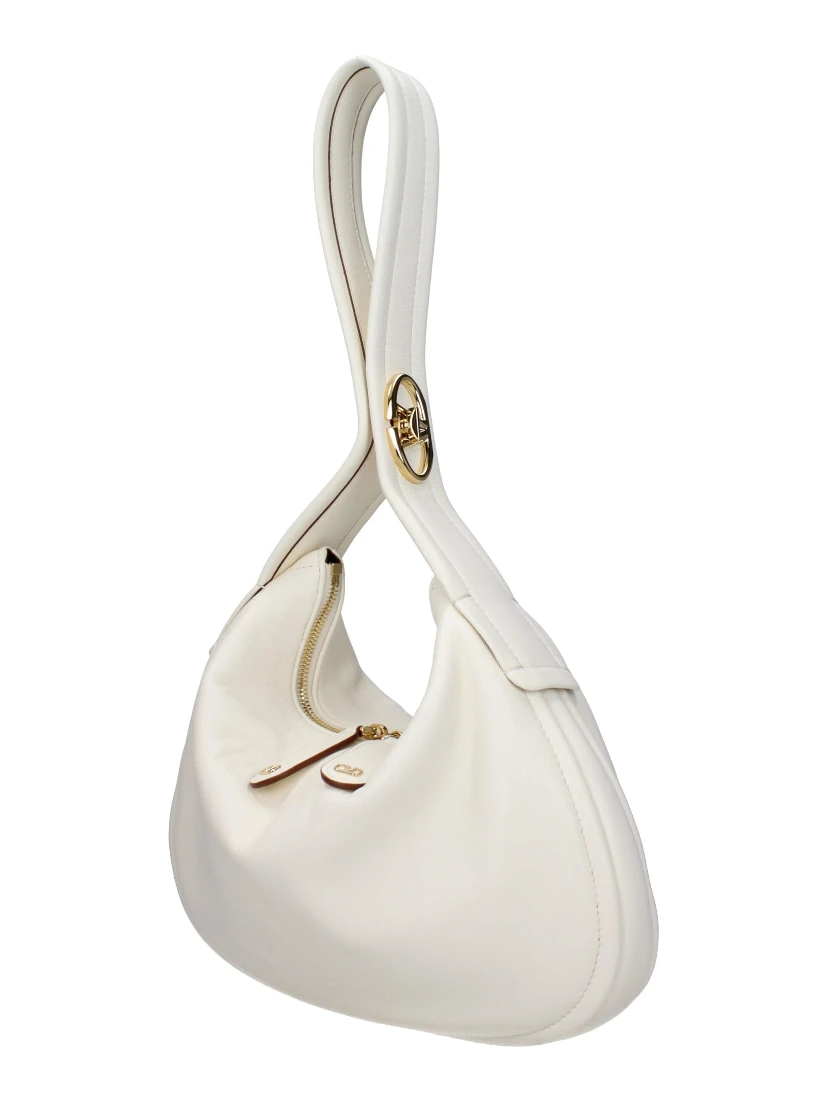 Beige Leather Handbag