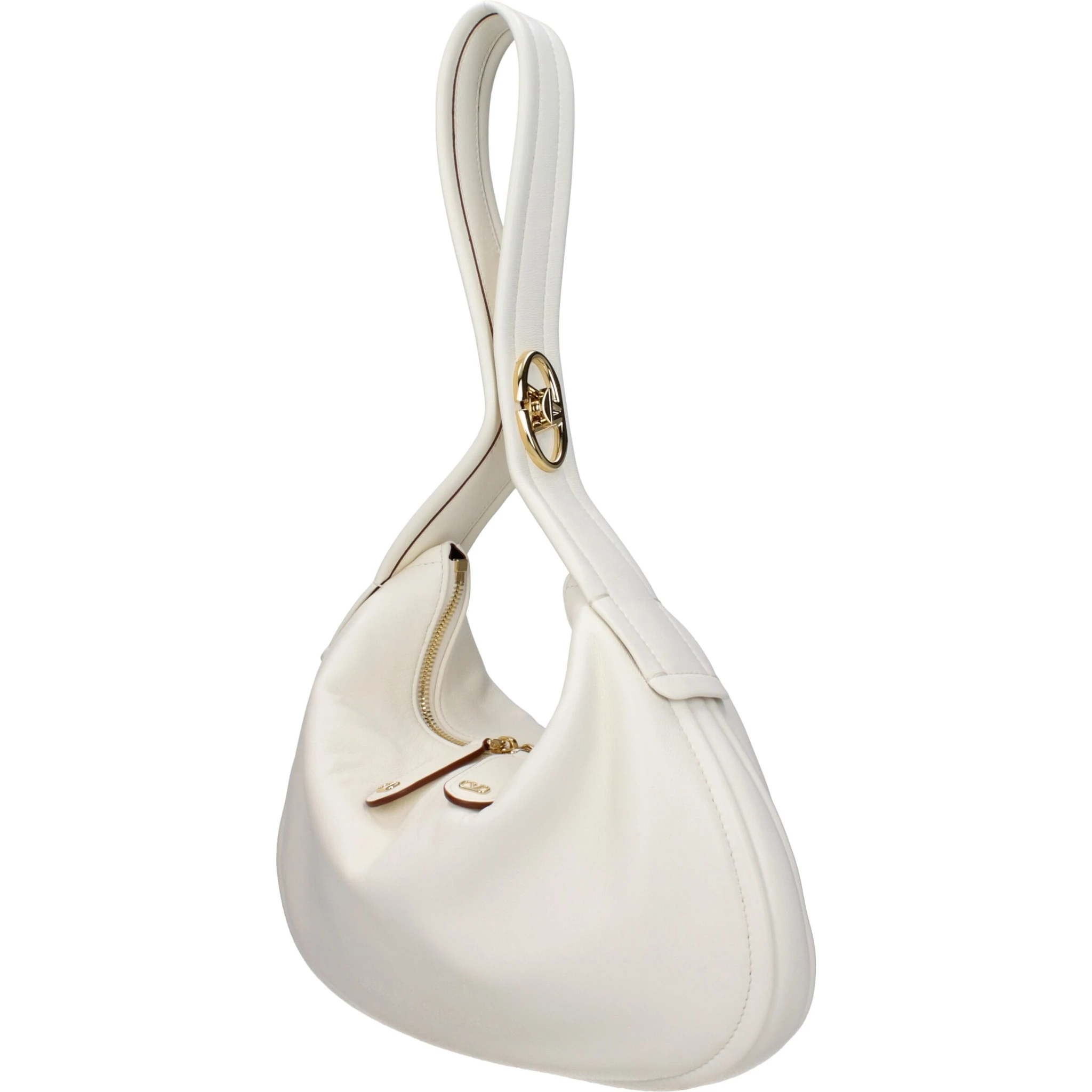 Beige Leather Handbag