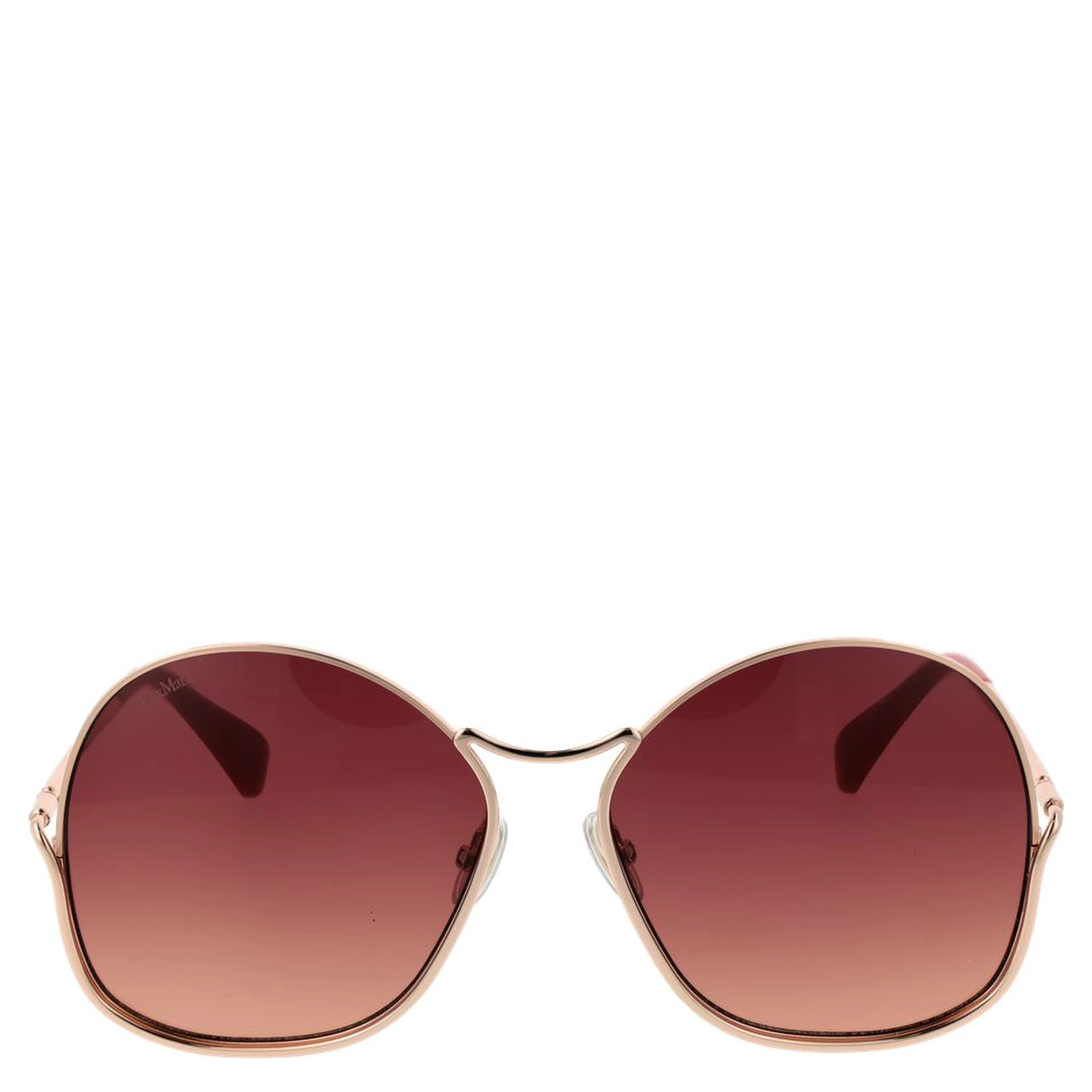 Rose Gold Metal Sunglasses