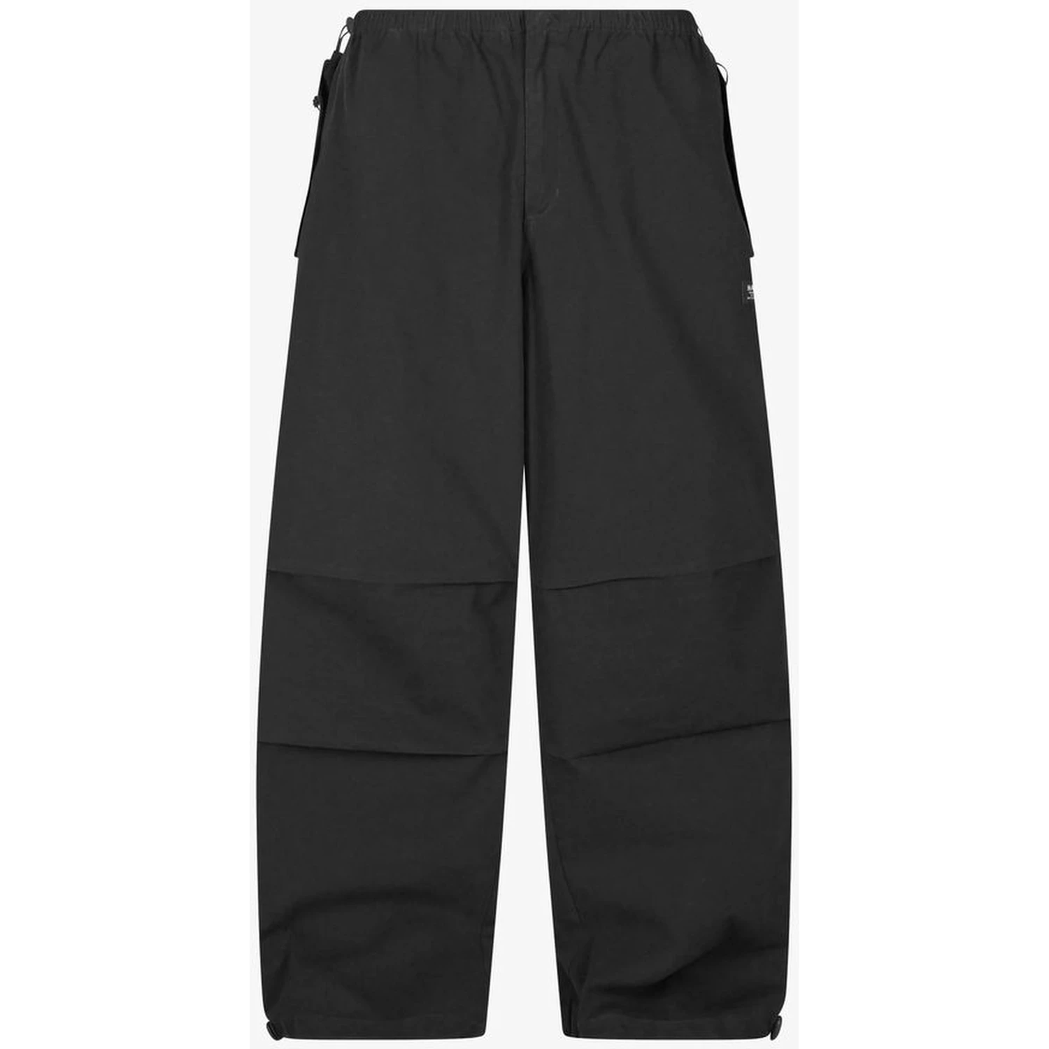 Black Cotton Casual Pants