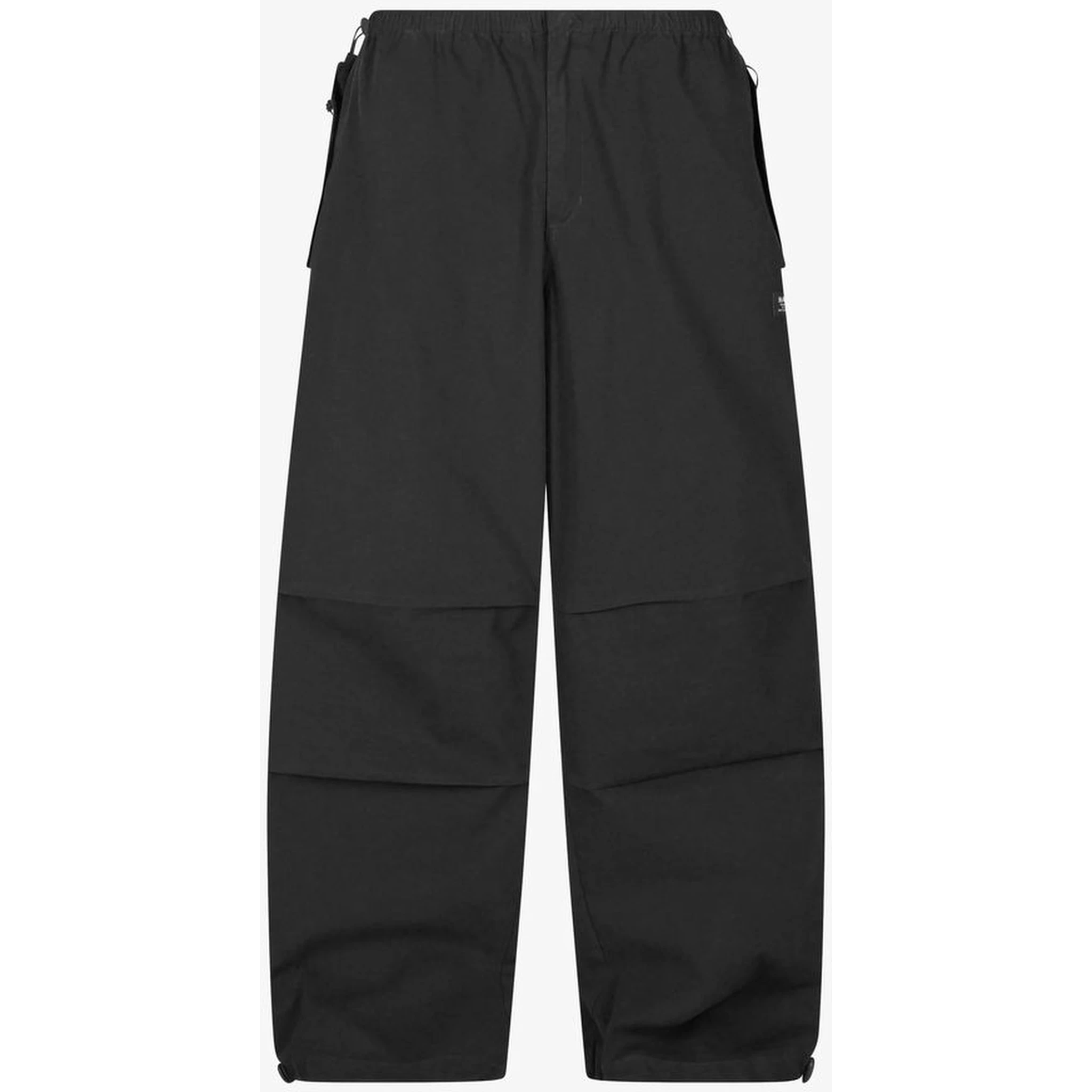 Black Cotton Casual Pants