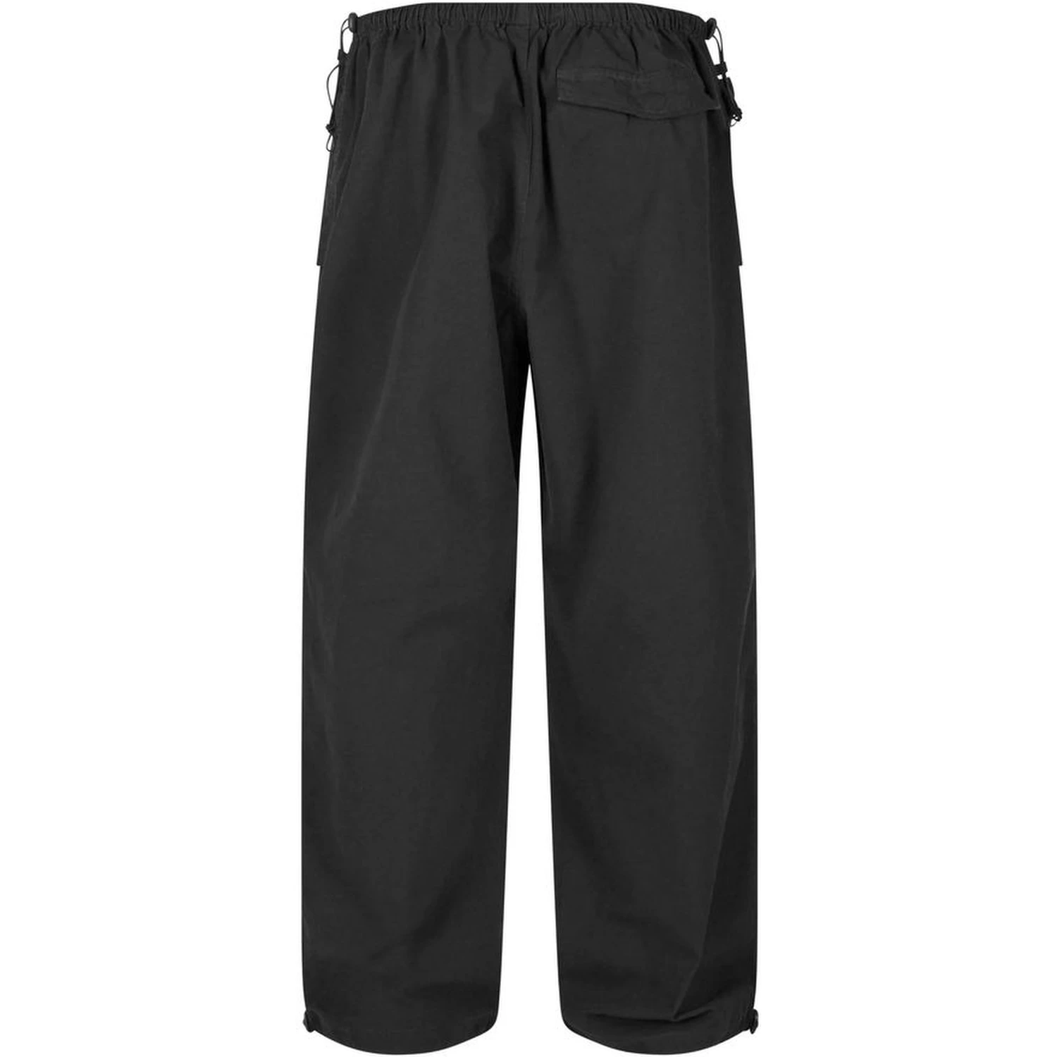 Black Cotton Casual Pants