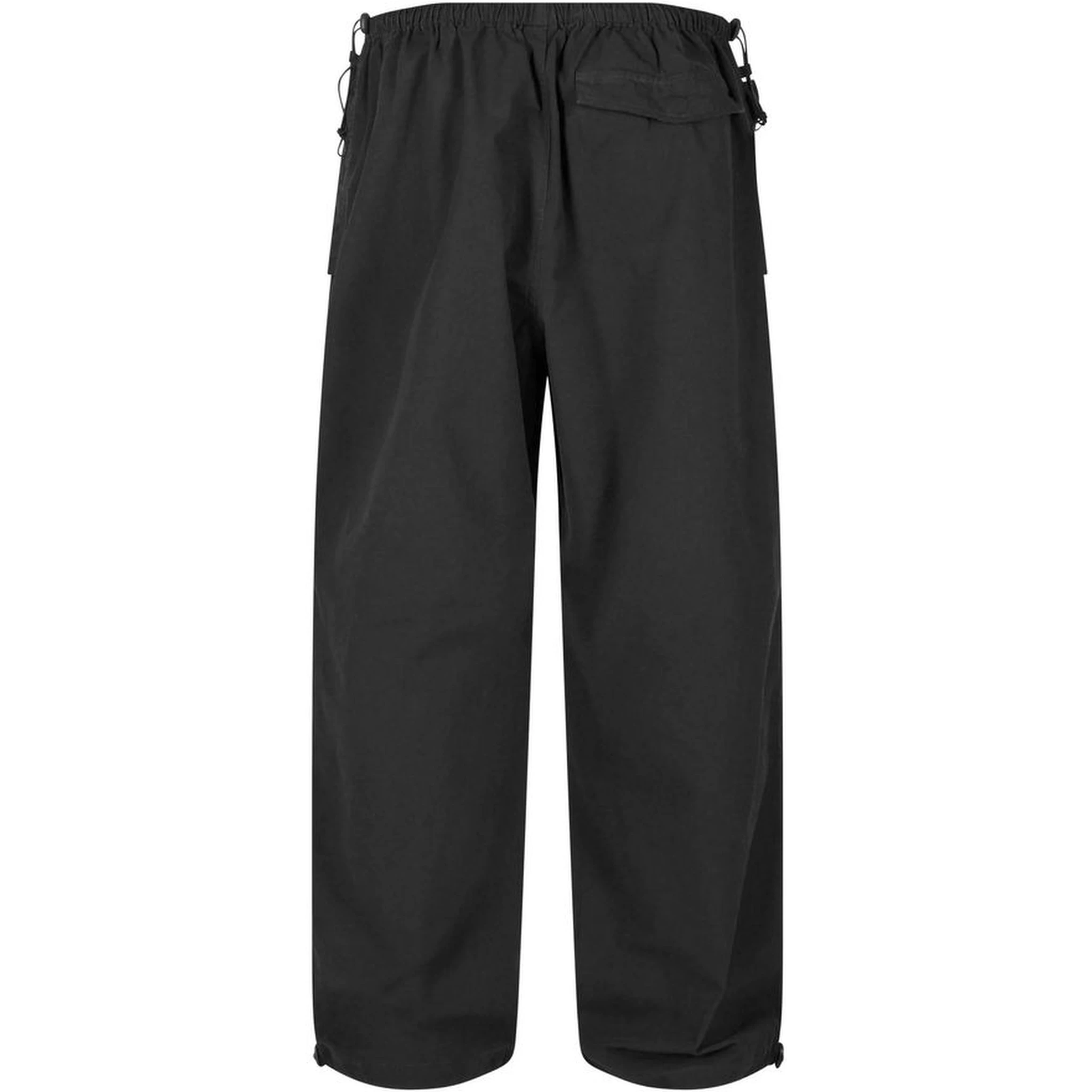 Black Cotton Casual Pants