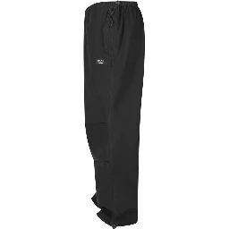 Black Cotton Casual Pants