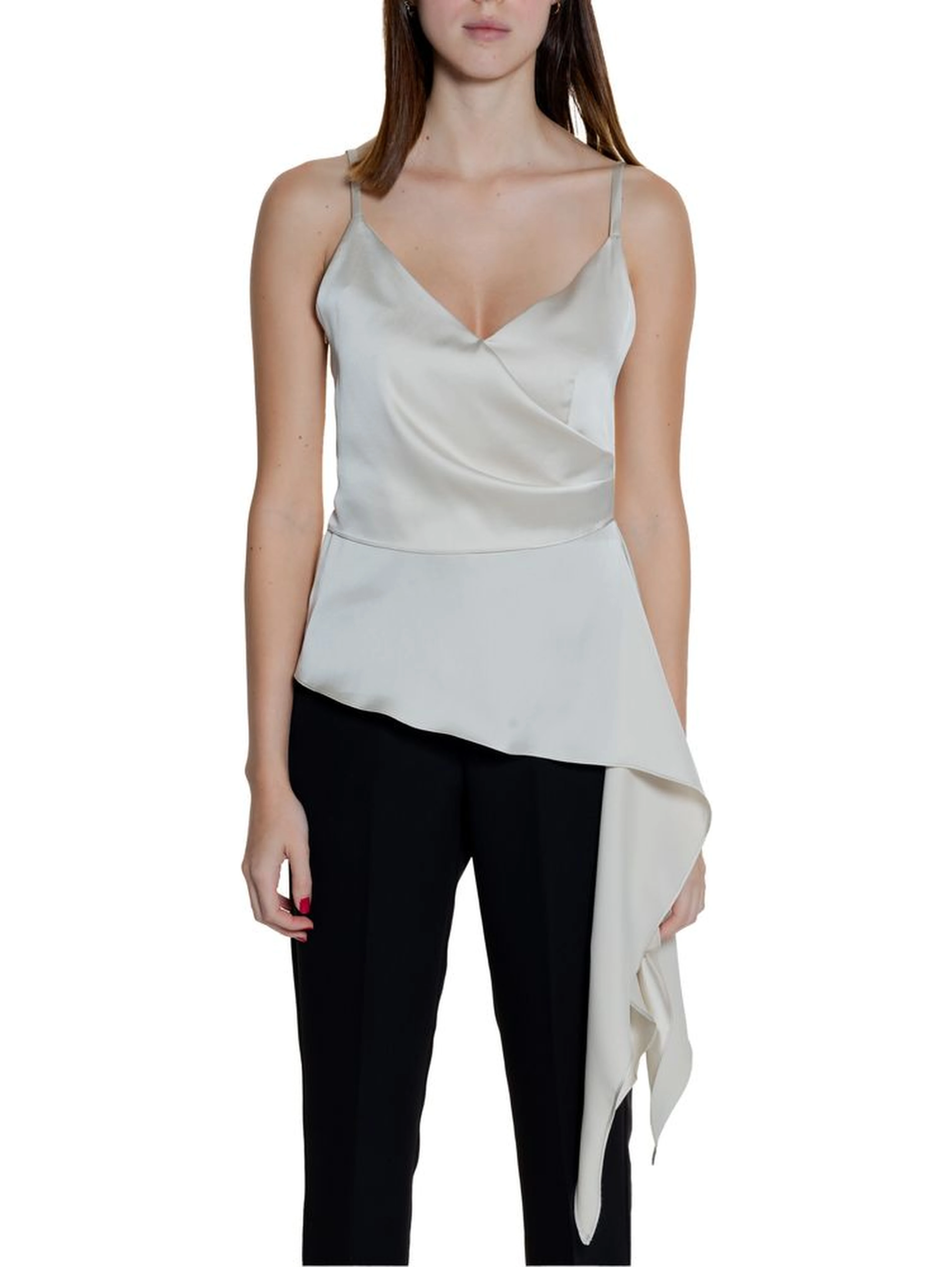 Cream Polyester Top