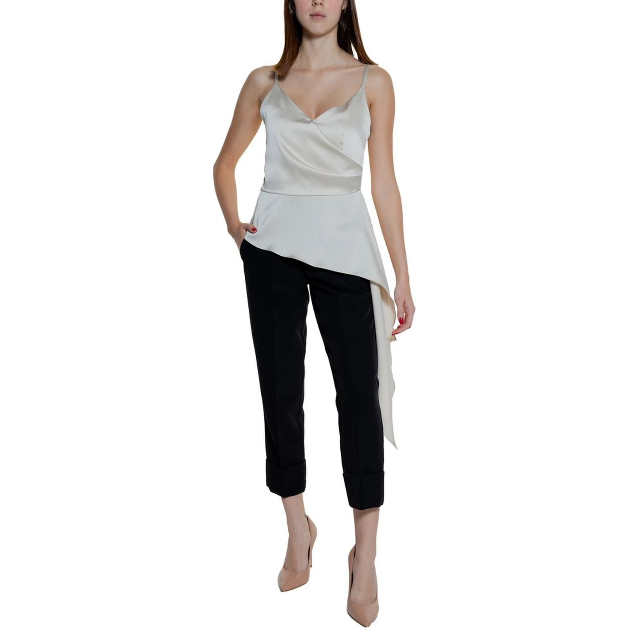 Cream Polyester Top