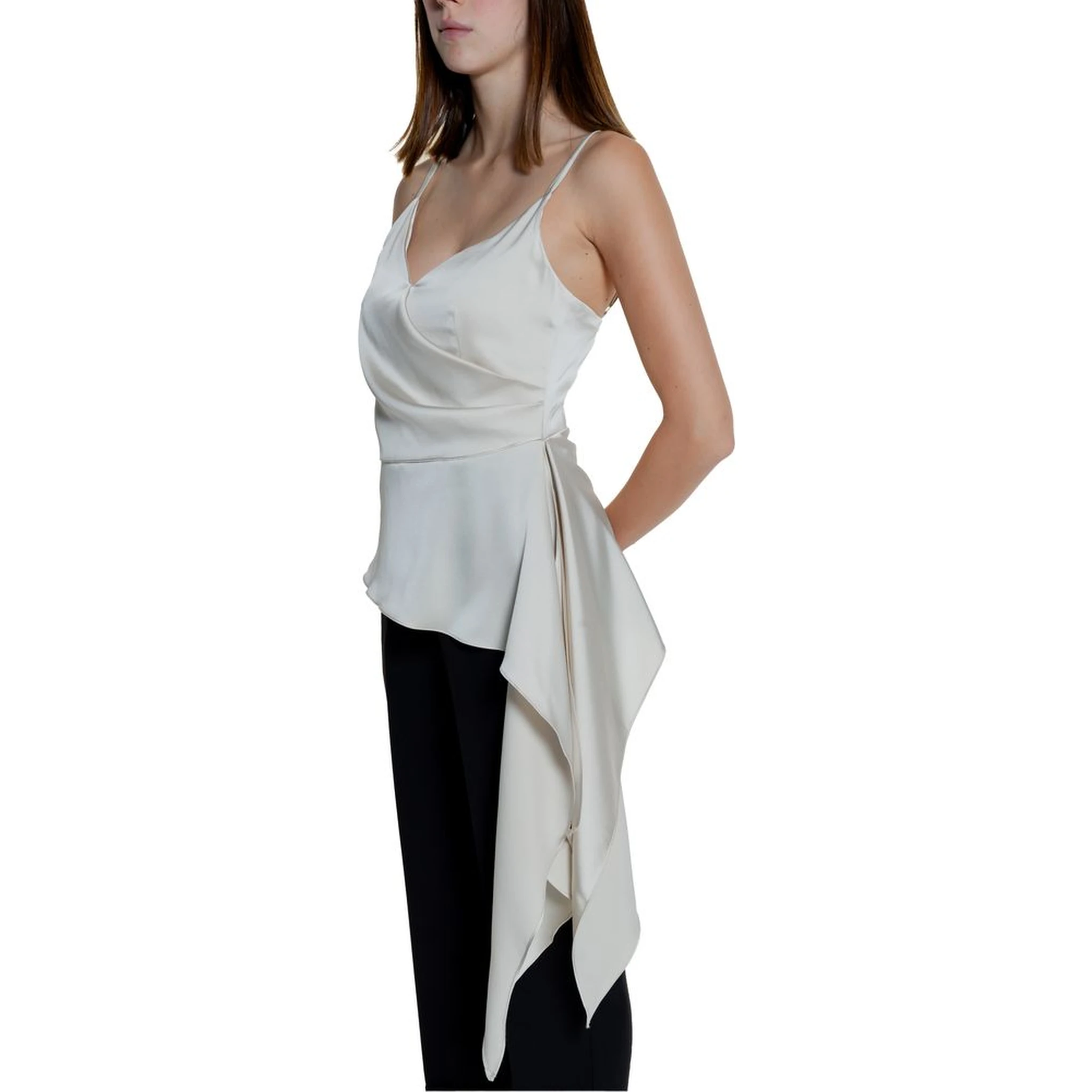Cream Polyester Top