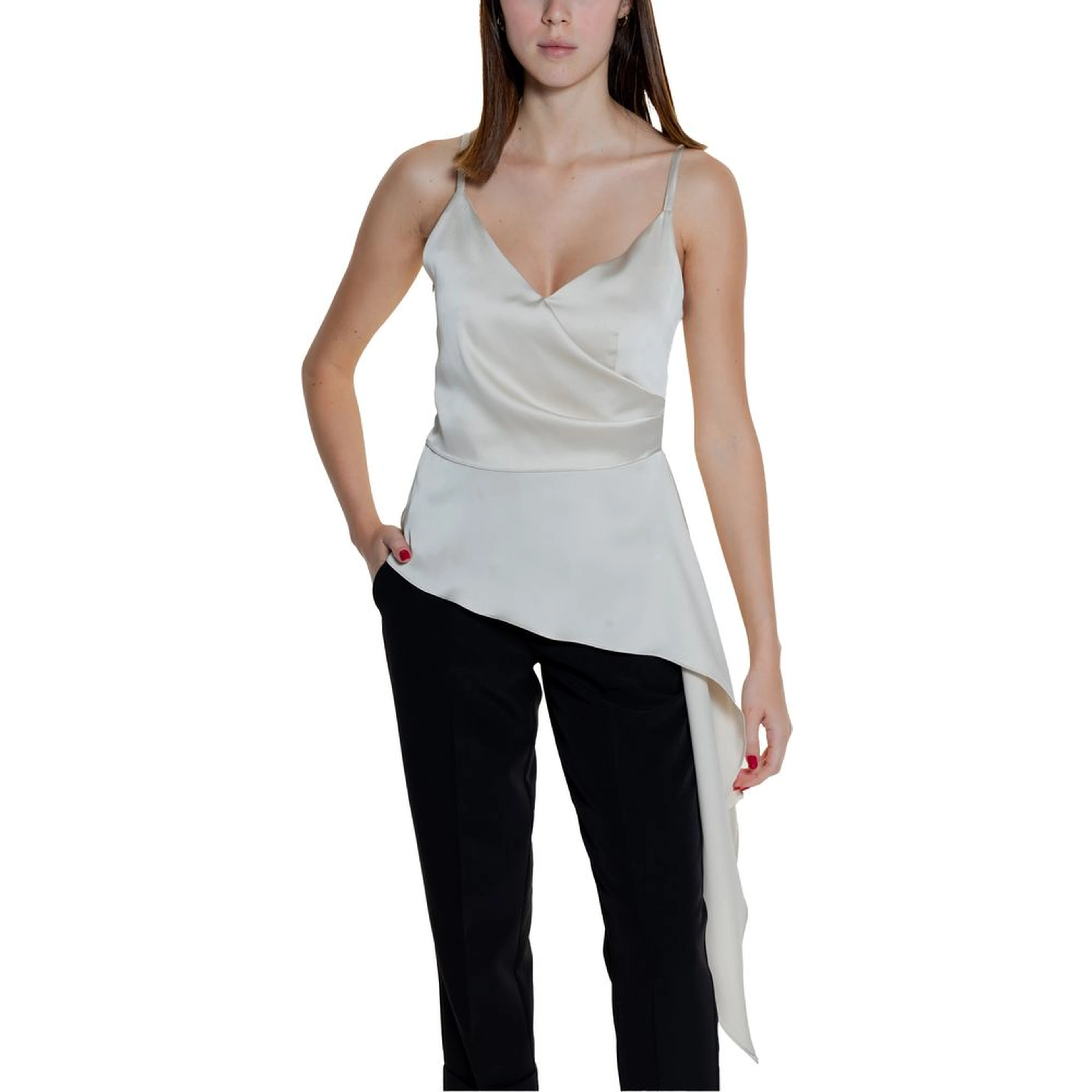 Cream Polyester Top