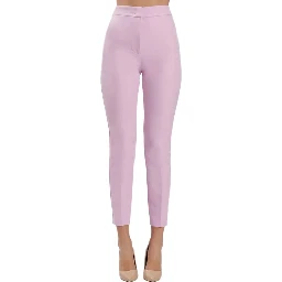 Purple Polyester Pants