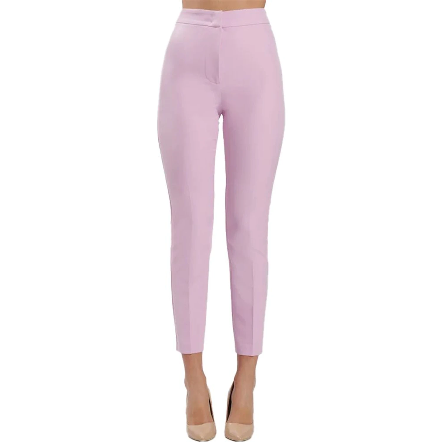 Purple Polyester Pants