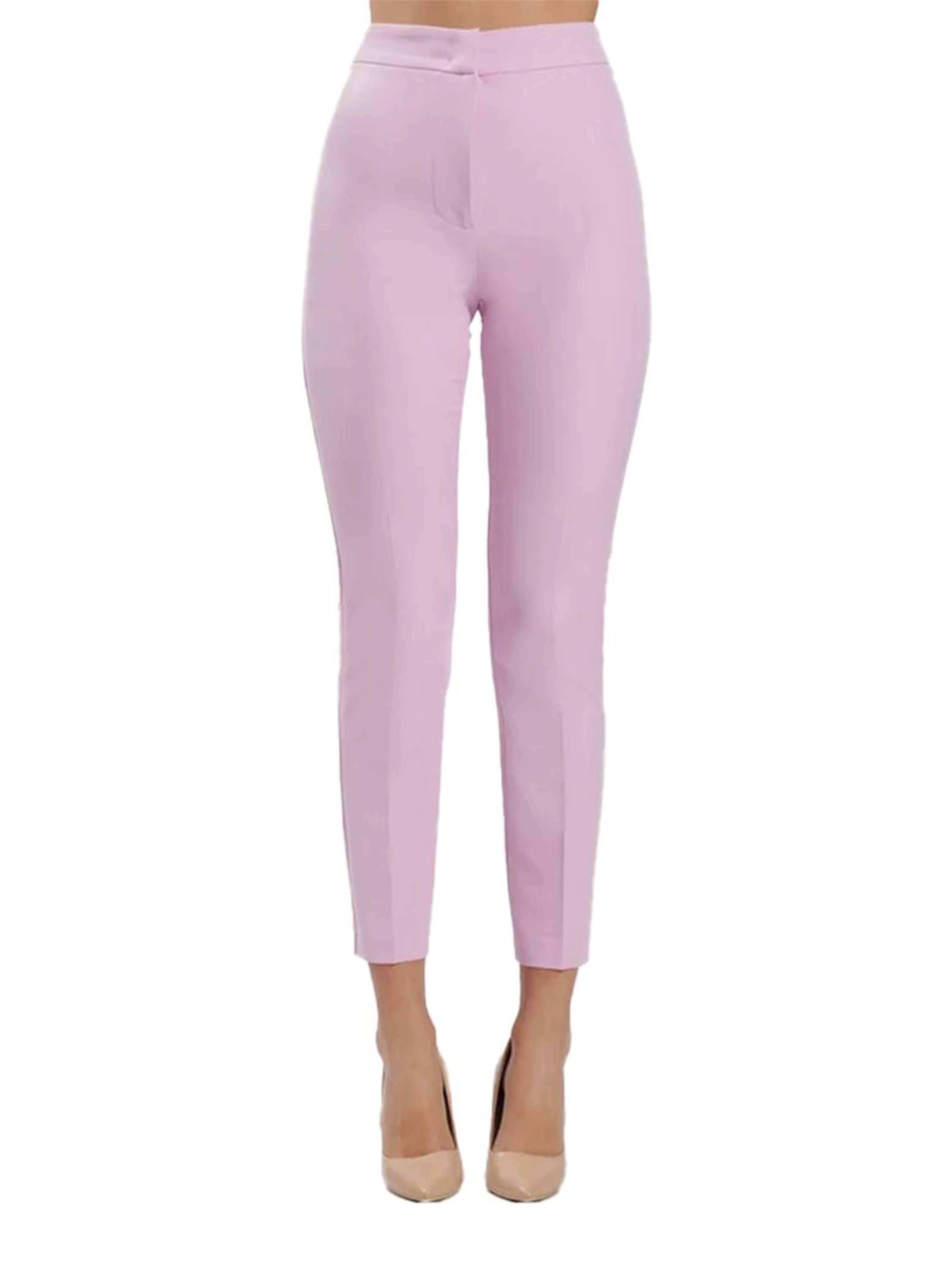 Purple Polyester Pants