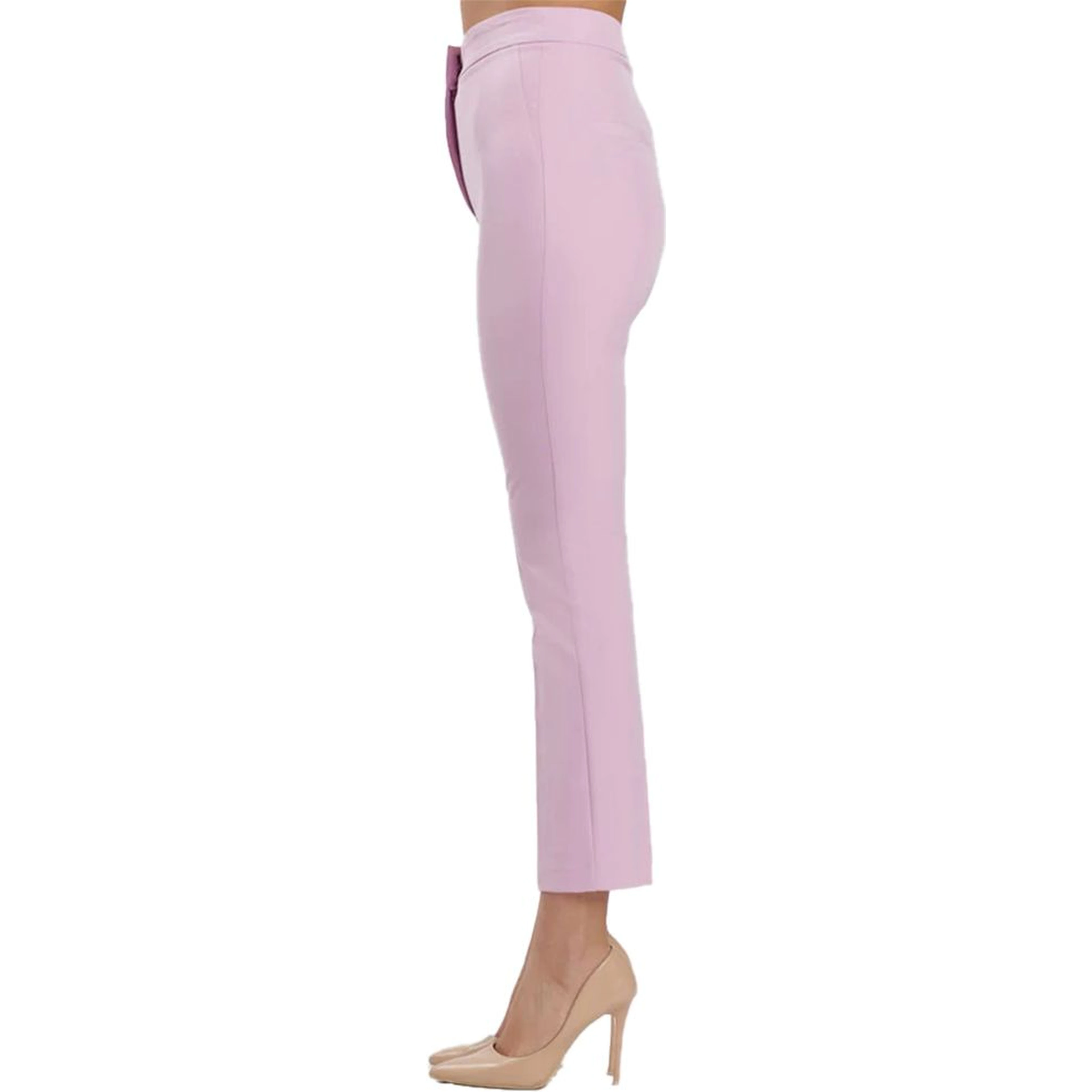 Purple Polyester Pants
