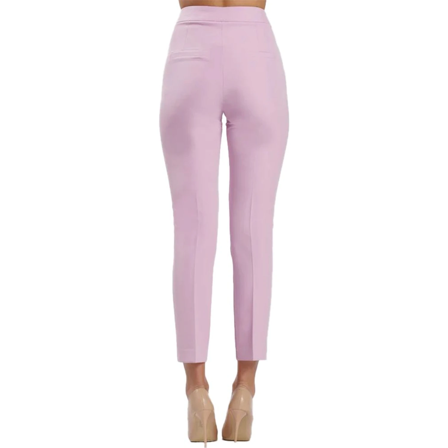 Purple Polyester Pants