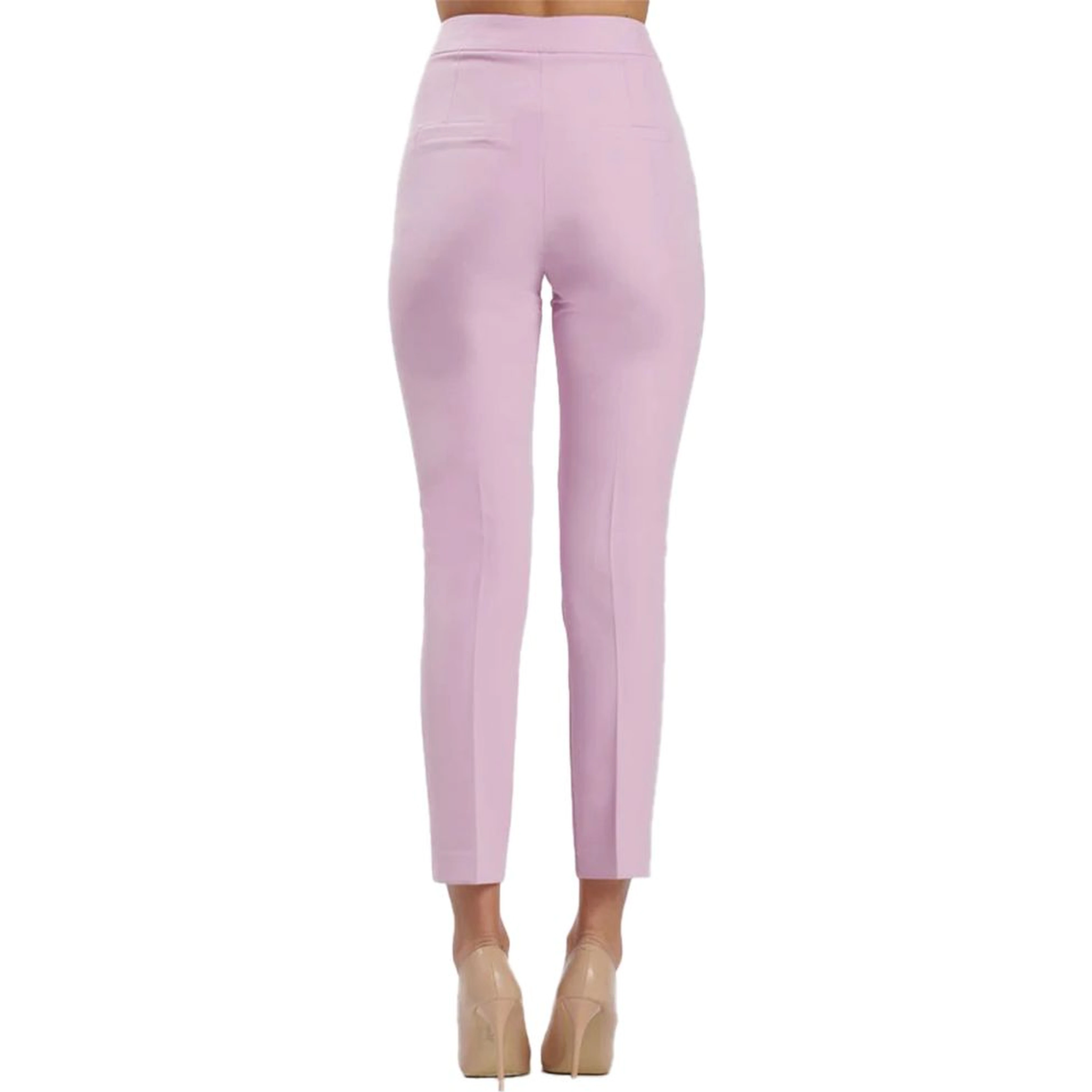 Purple Polyester Pants