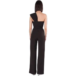 Black Polyester Jumpsuit
