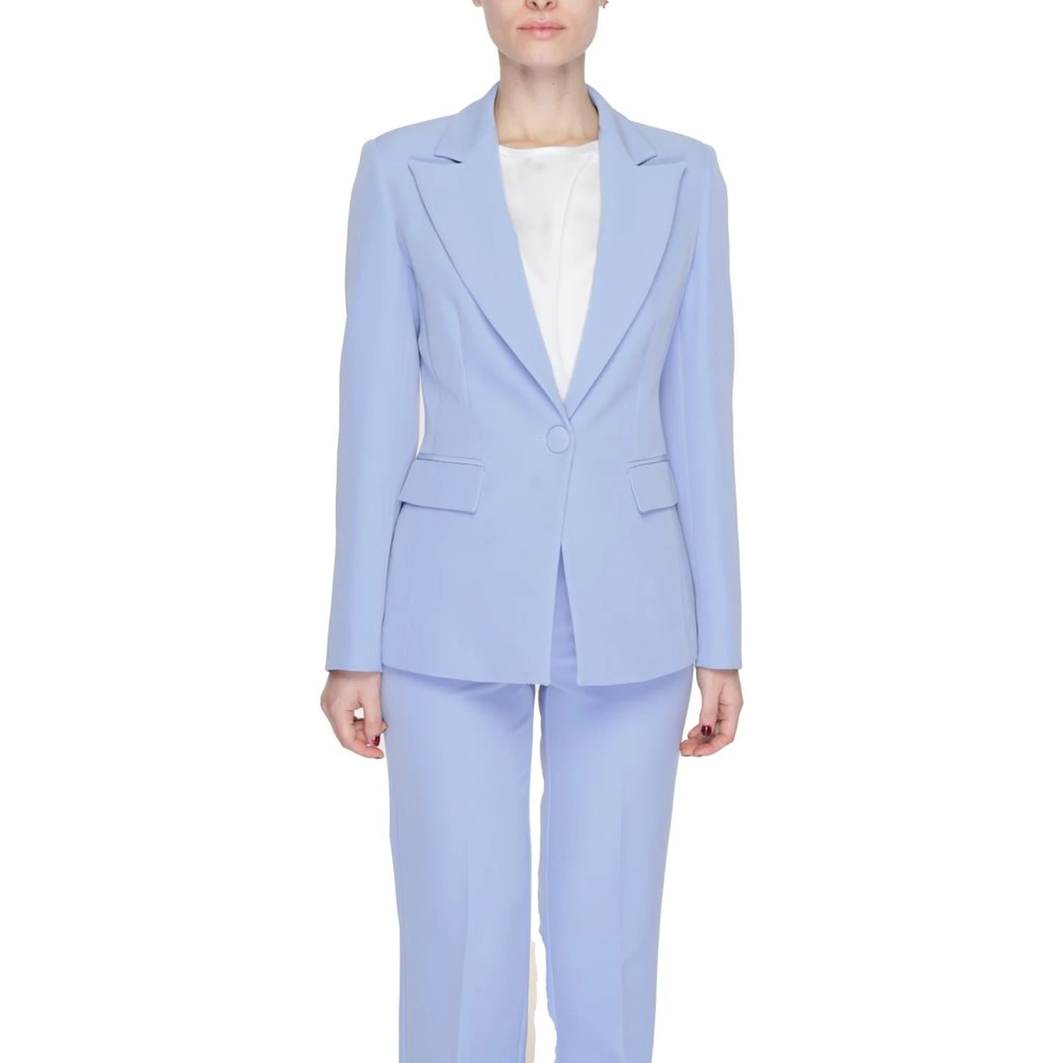 Purple Polyester Blazer