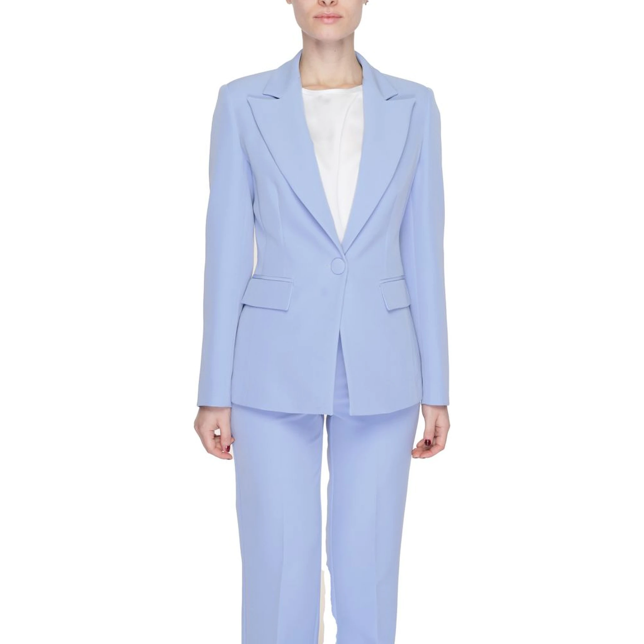 Purple Polyester Blazer