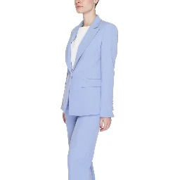 Purple Polyester Blazer