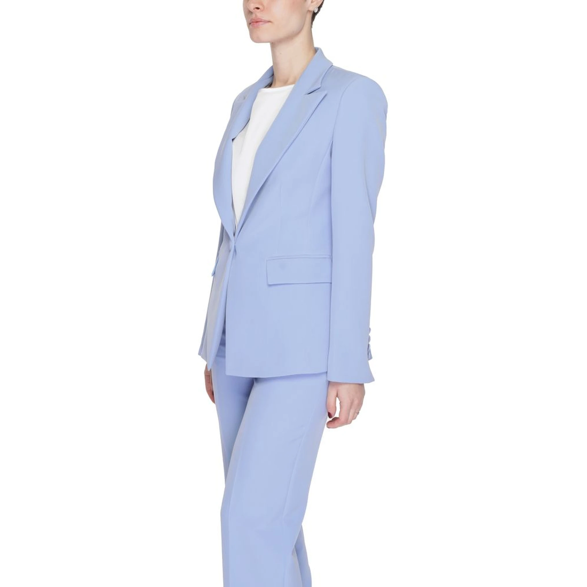 Purple Polyester Blazer