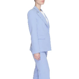 Purple Polyester Blazer