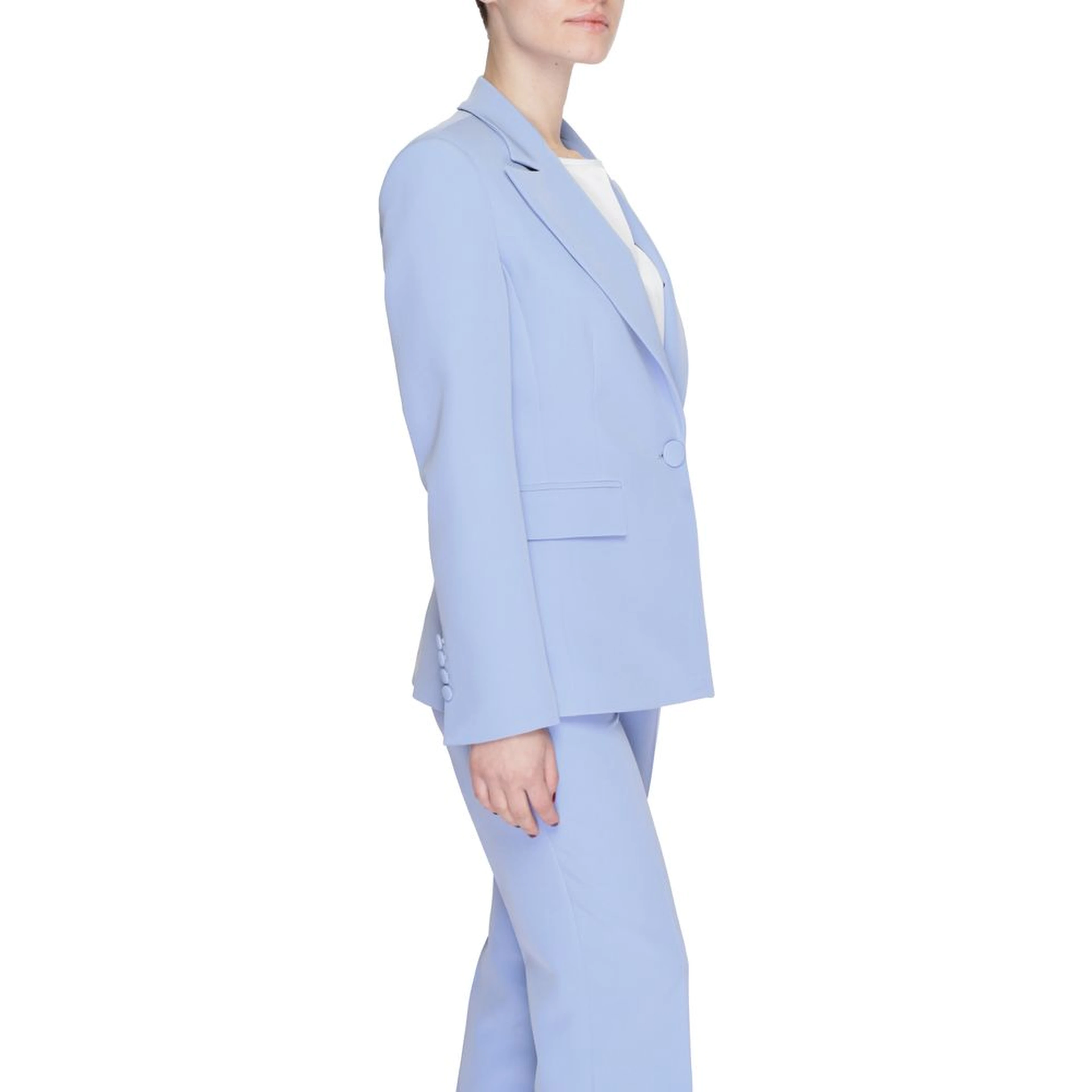 Purple Polyester Blazer