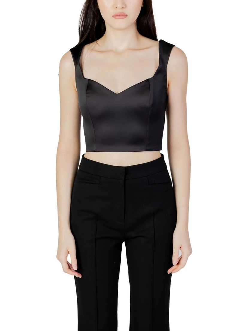 Black Polyester Top