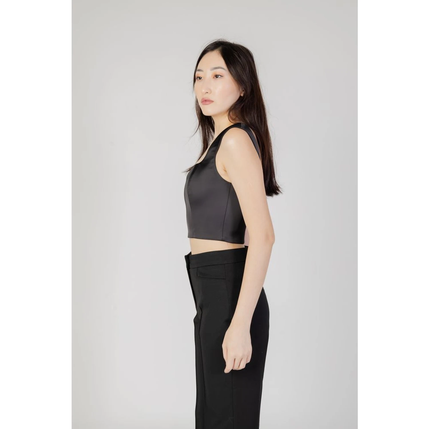 Black Polyester Top