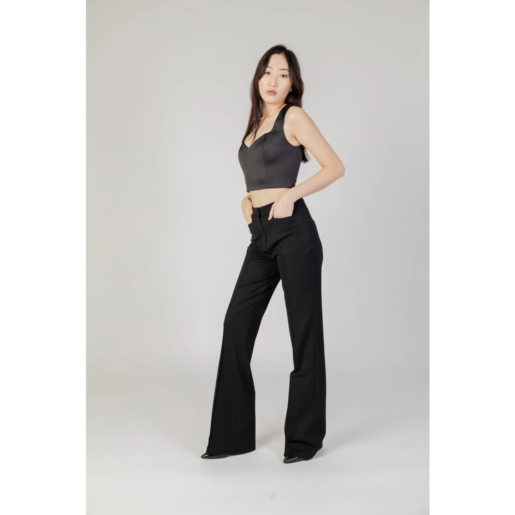Black Polyester Top