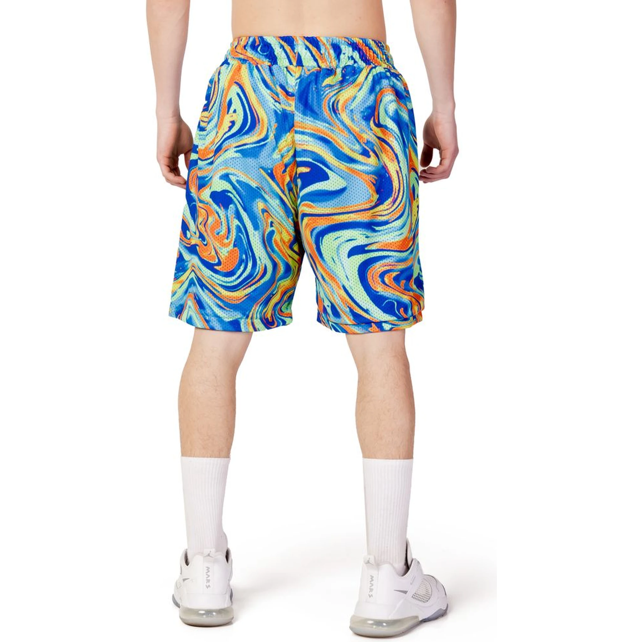 شورت برمودا أزرق من البوليستر