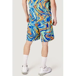 شورت برمودا أزرق من البوليستر