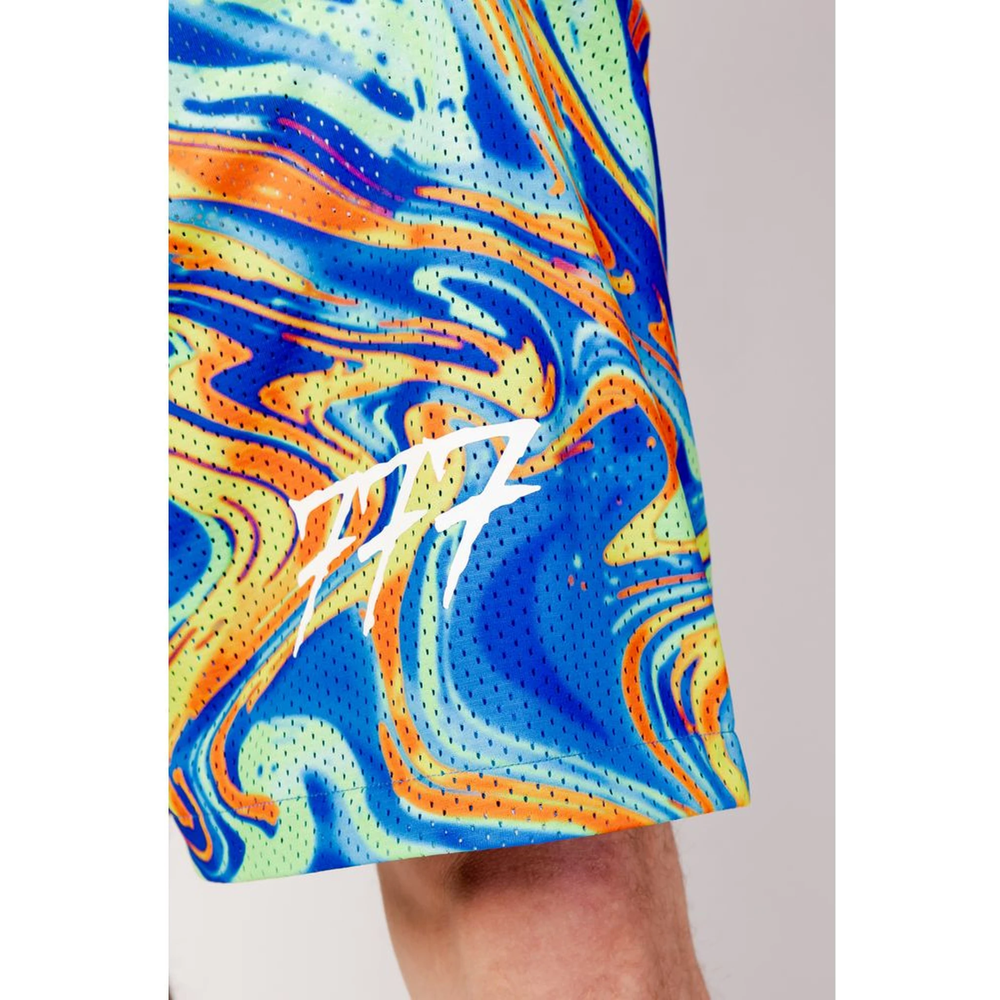 شورت برمودا أزرق من البوليستر