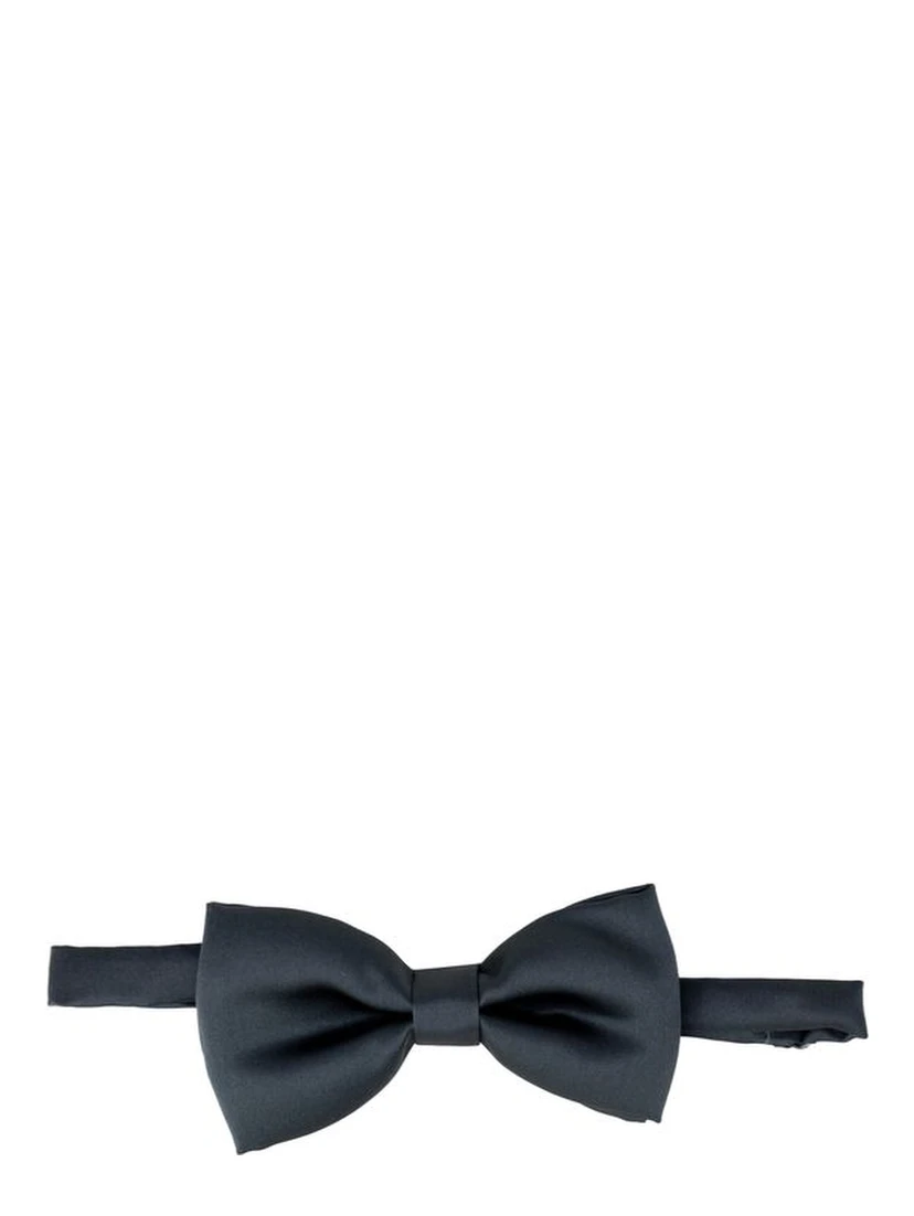 Gray Silk Bowtie