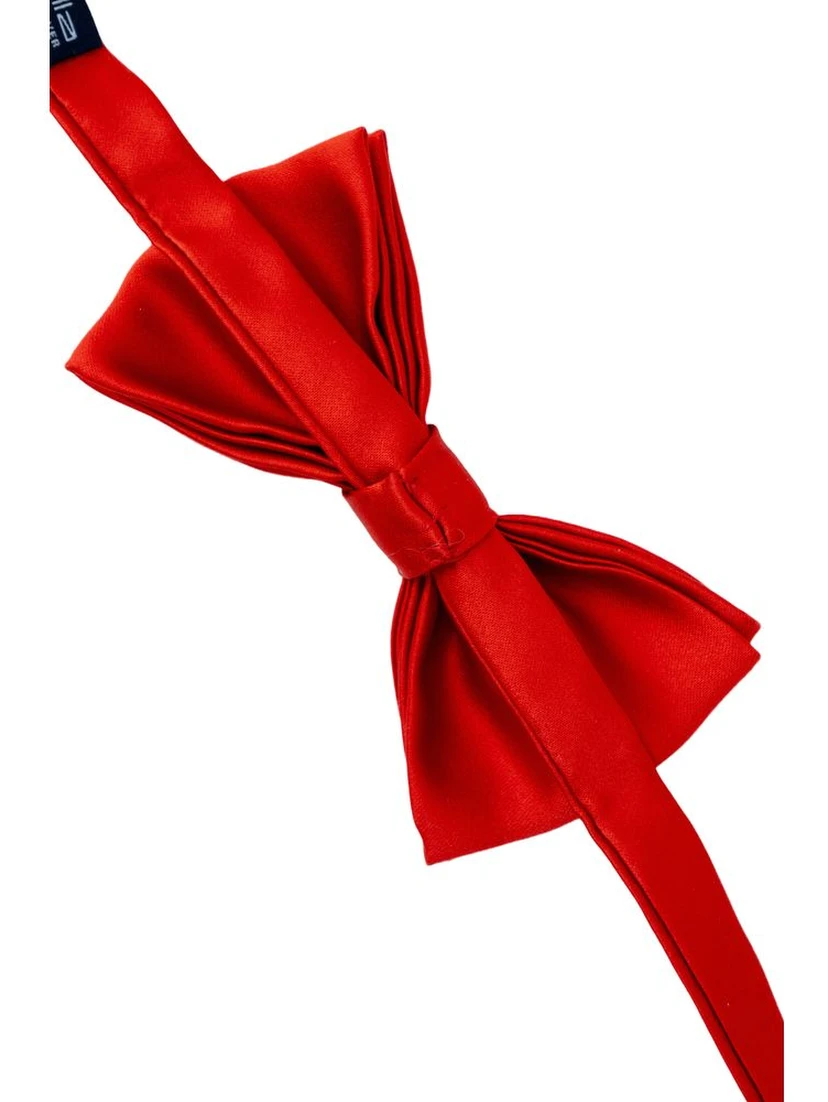 Red Silk Bowtie