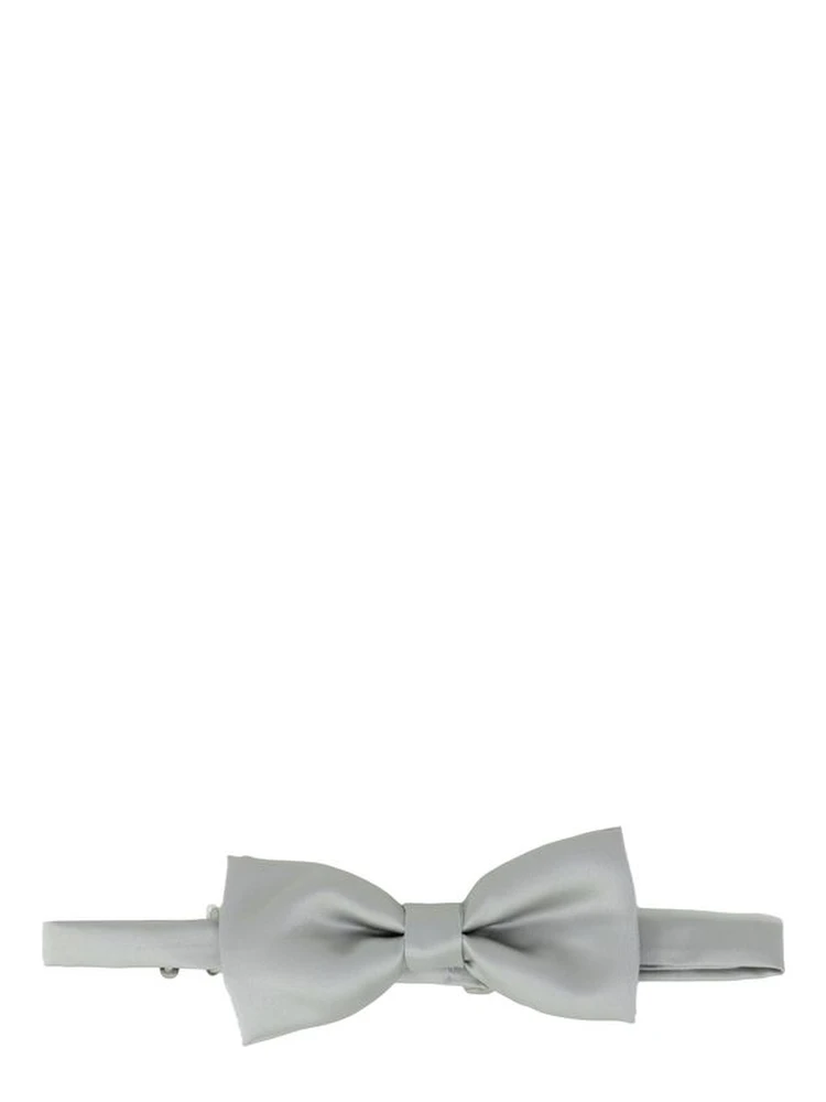 Gray Silk Bowtie