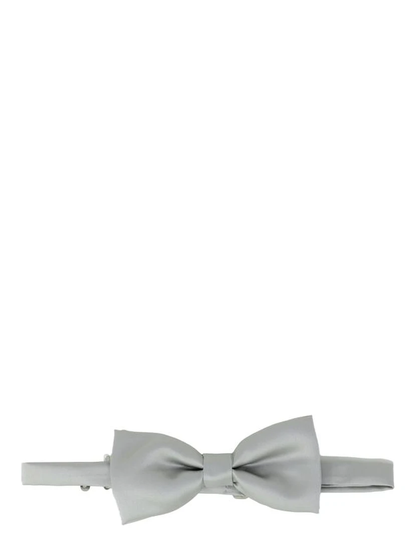 Gray Silk Bowtie