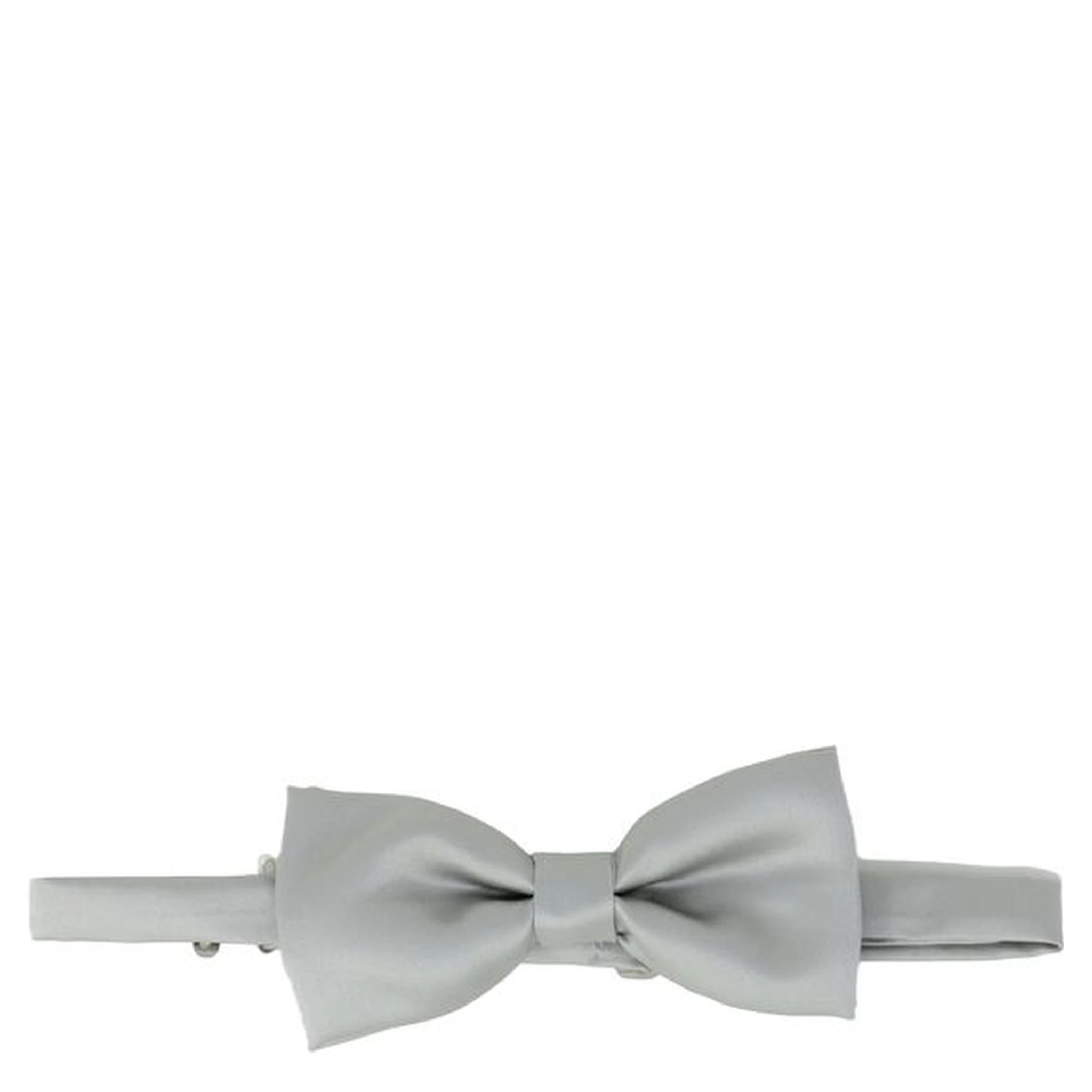 Gray Silk Bowtie