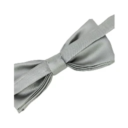 Gray Silk Bowtie