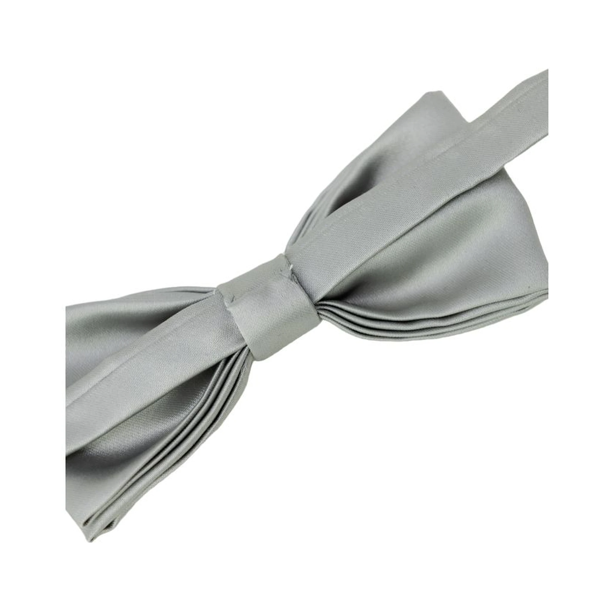 Gray Silk Bowtie
