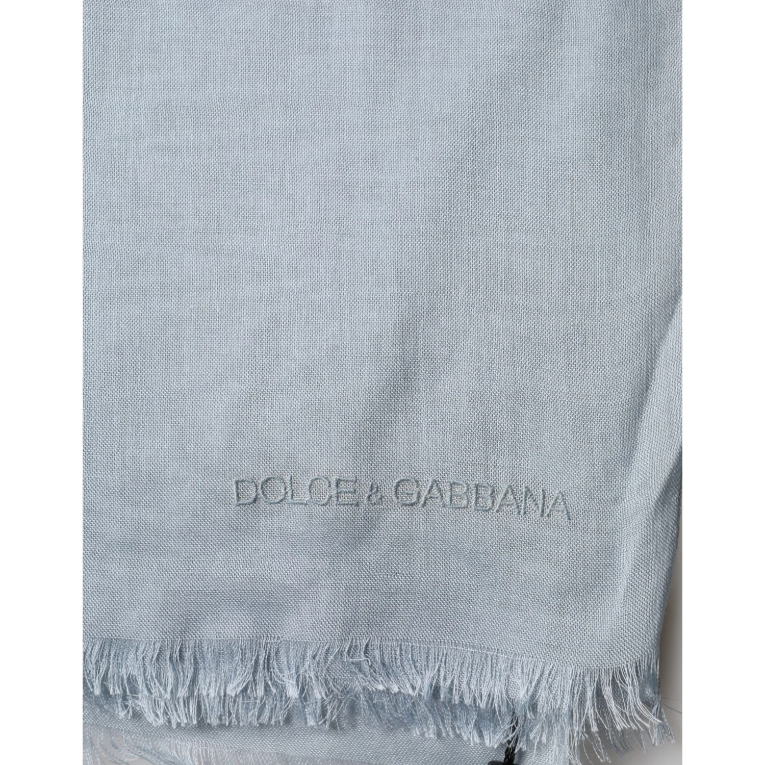 Light Blue Cashmere Knitted Shawl Scarf