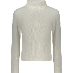 "Bianco Polyester Women Sweater"