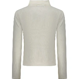 "Bianco Polyester Women Sweater"