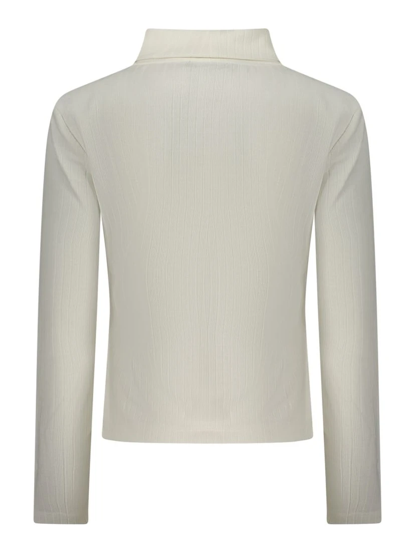 "Bianco Polyester Women Sweater"